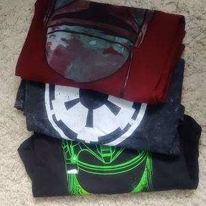 Lot of 3 Star Wars Shirts M, M, L. All 3 Never Worn.